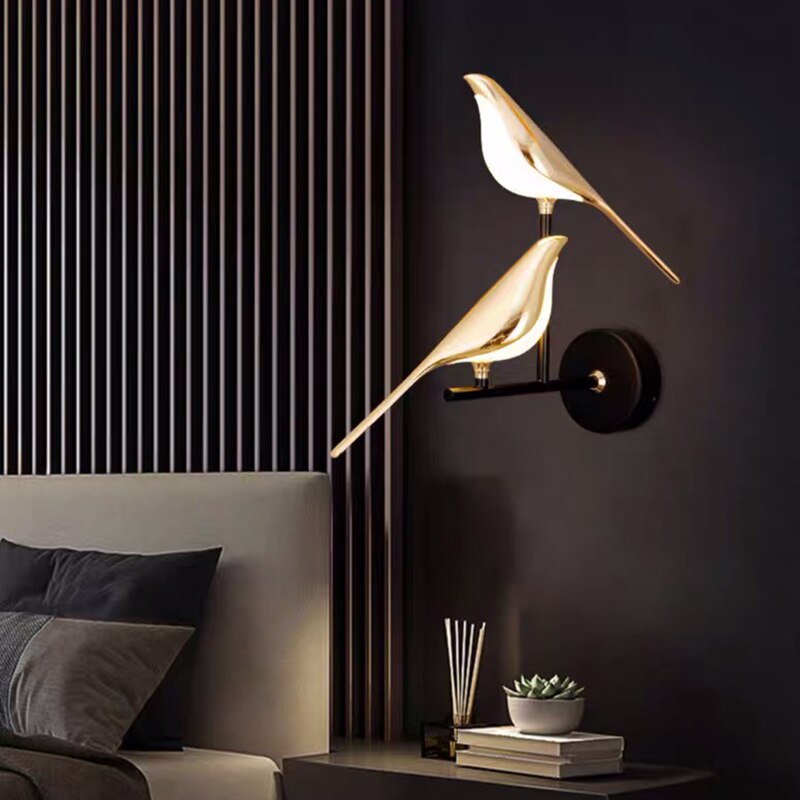 Applique Murale LED Design Oiseau Scandinave