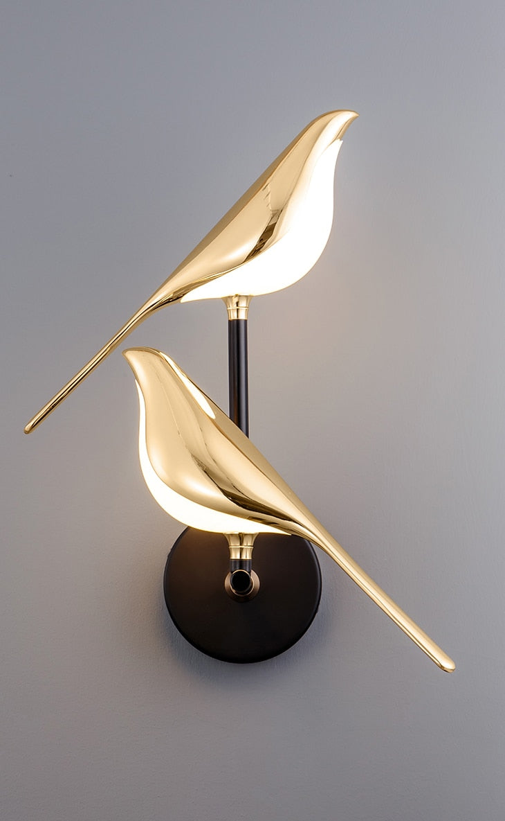 Applique Murale LED Design Oiseau Scandinave