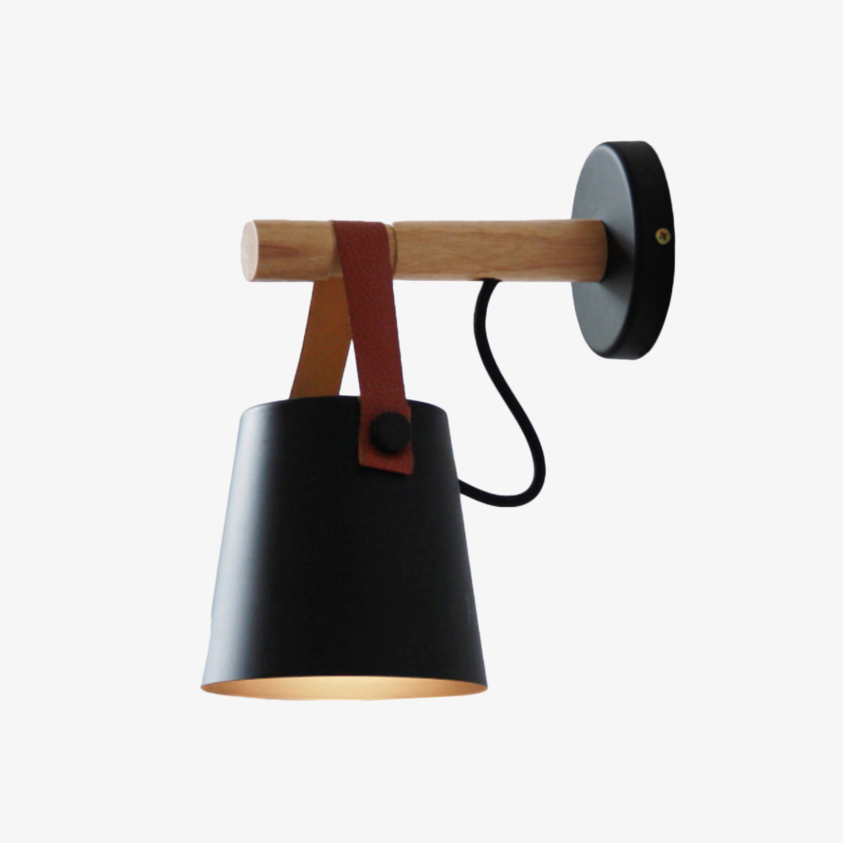 Applique Murale LED en Bois Style Scandinave