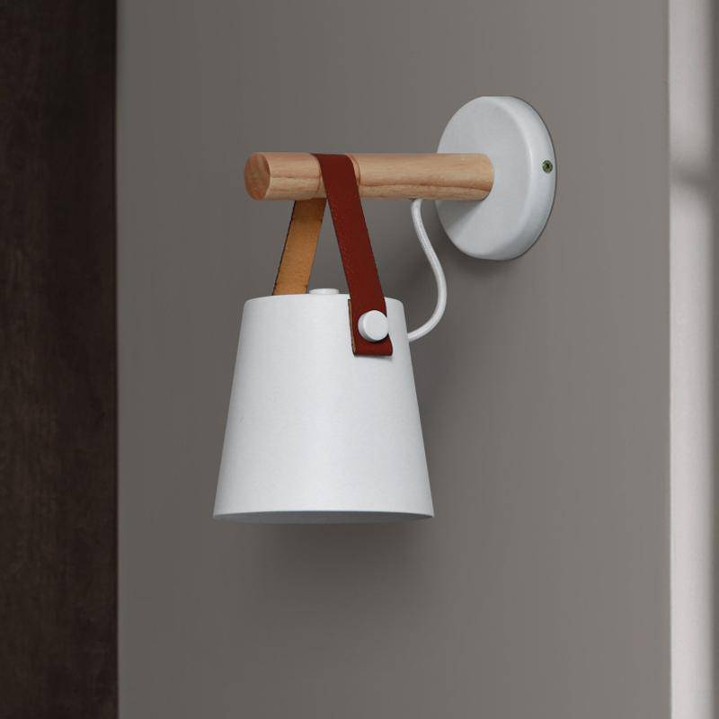 Applique Murale LED en Bois Style Scandinave