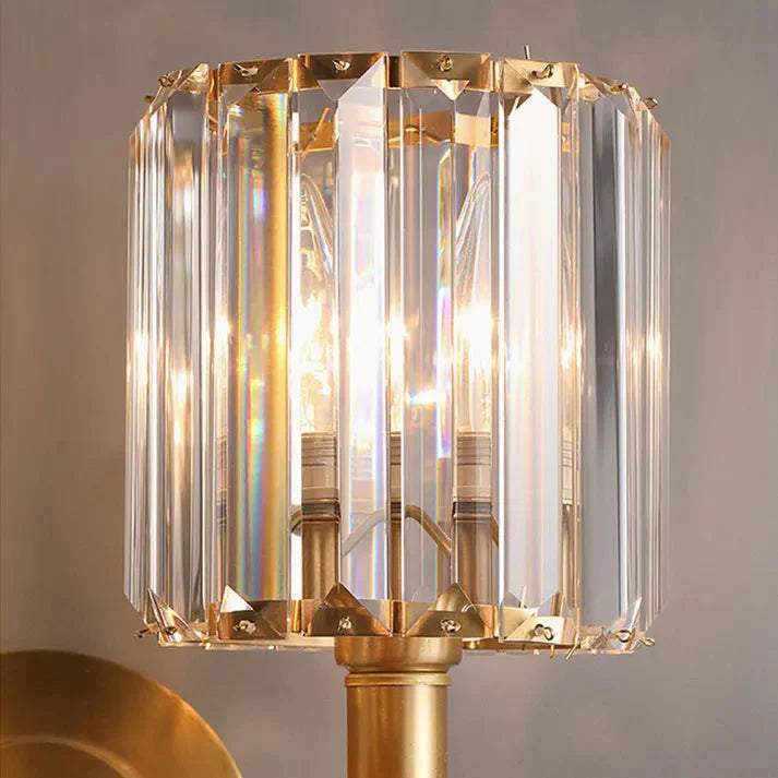 Applique Murale Style Cristal Vintage de Luxe pour Salon