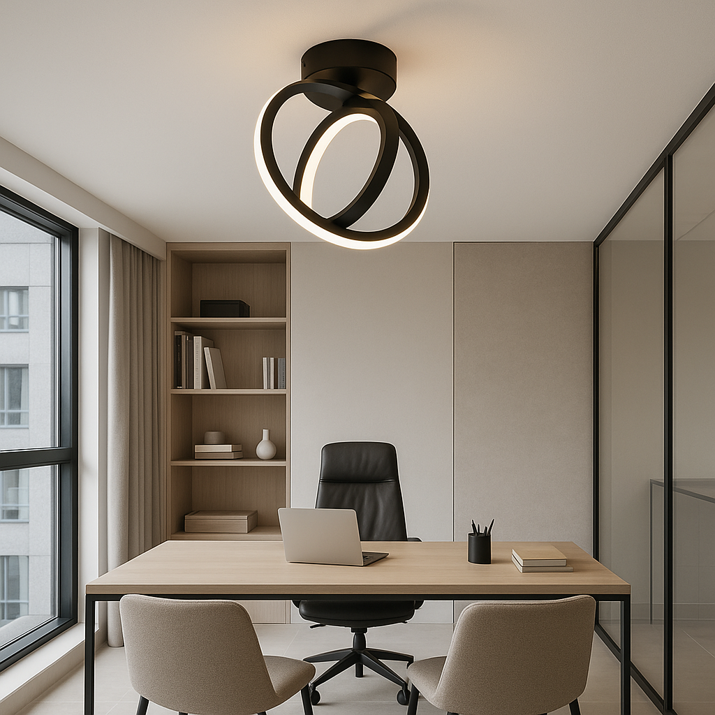Plafonnier Luminaire LED Design Rotatif