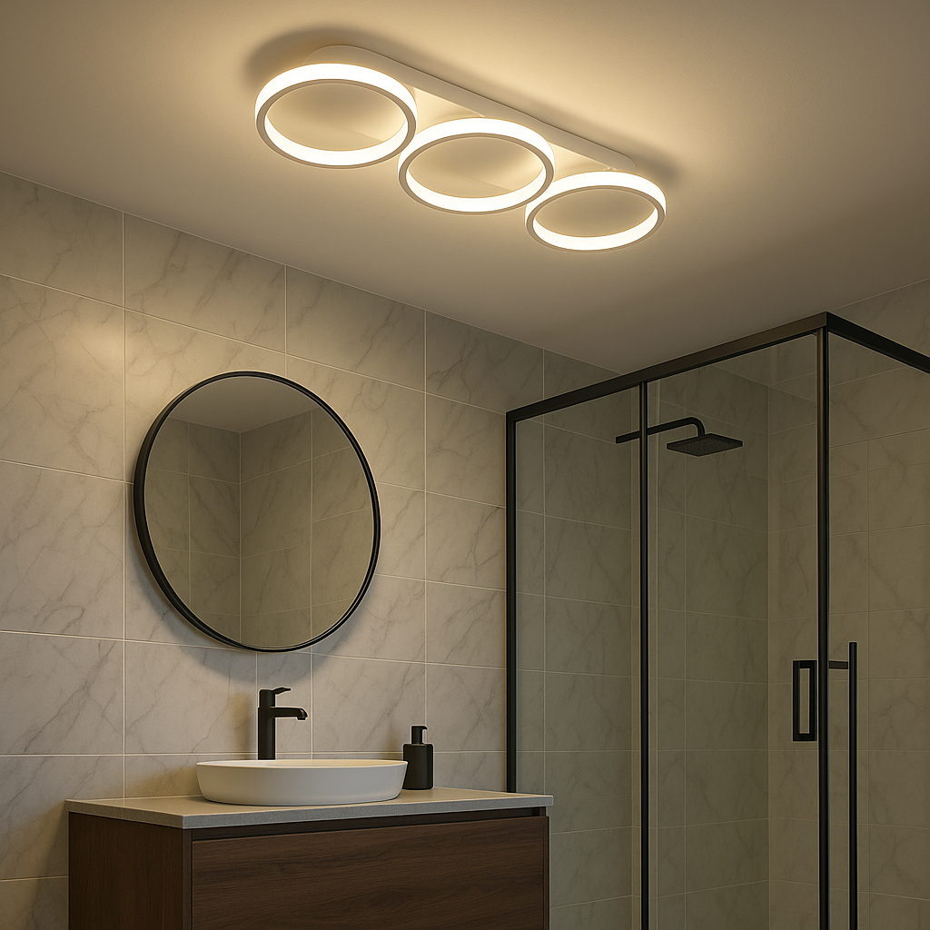 Plafonnier Luminaire LED Design Circulaire Élégant
