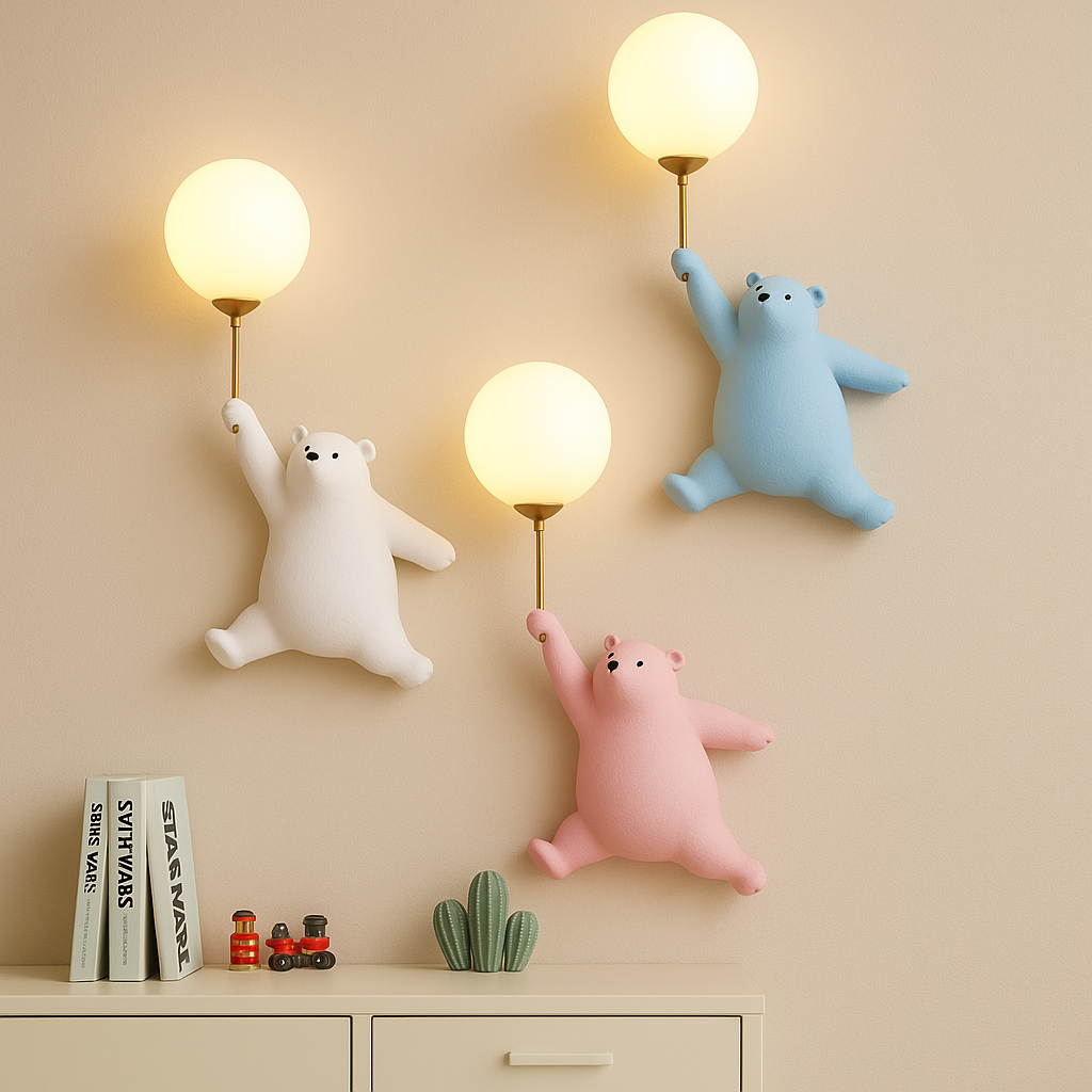 Applique Murale LED Design Ourson Magique