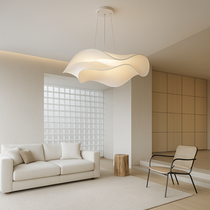 Suspension Luminaire Design Floral - Élégance et Lumière Douce pour Intérieurs Contemporains
