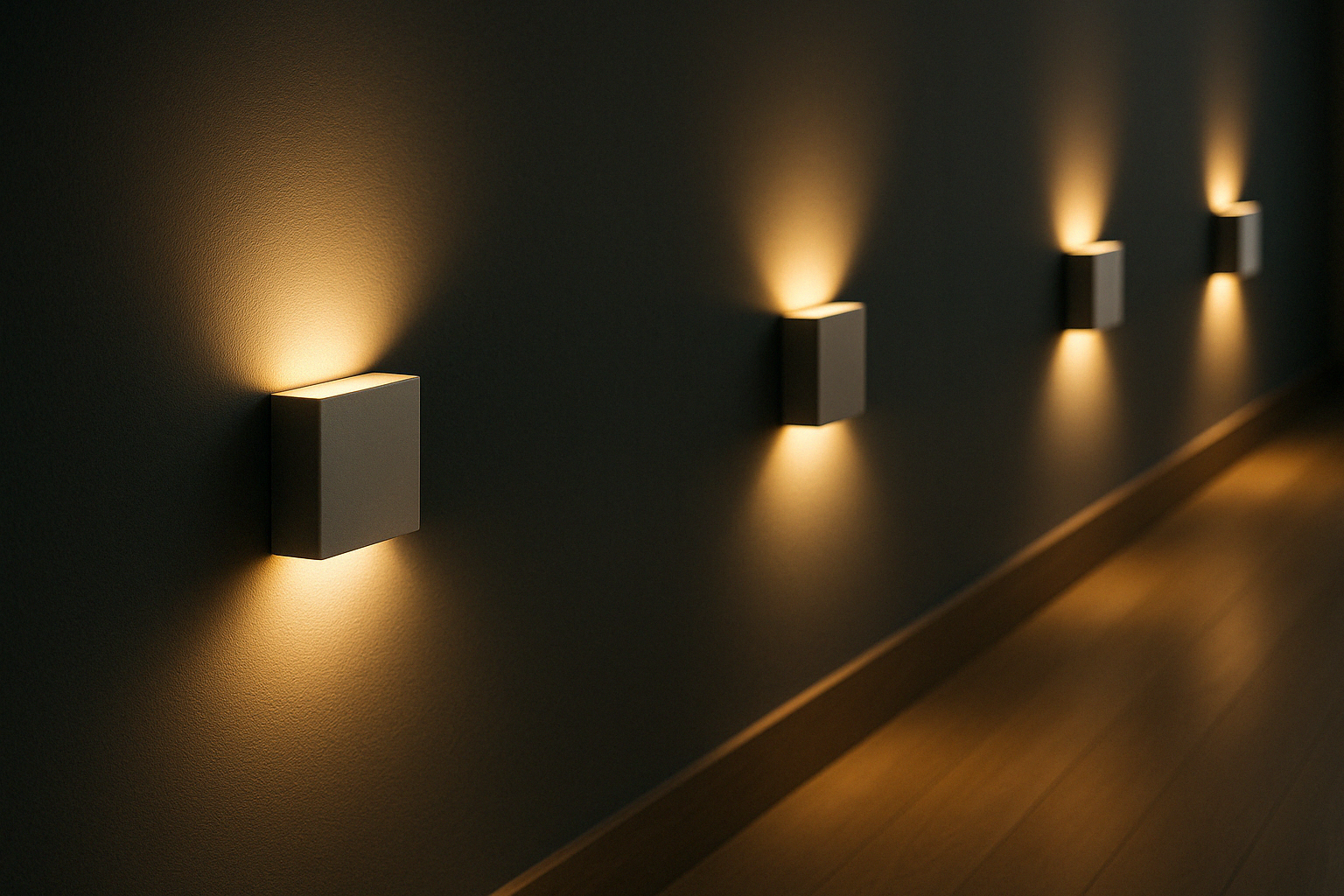 Applique murale veilleuse LED Sans Fil Élégante (Lot de 2)