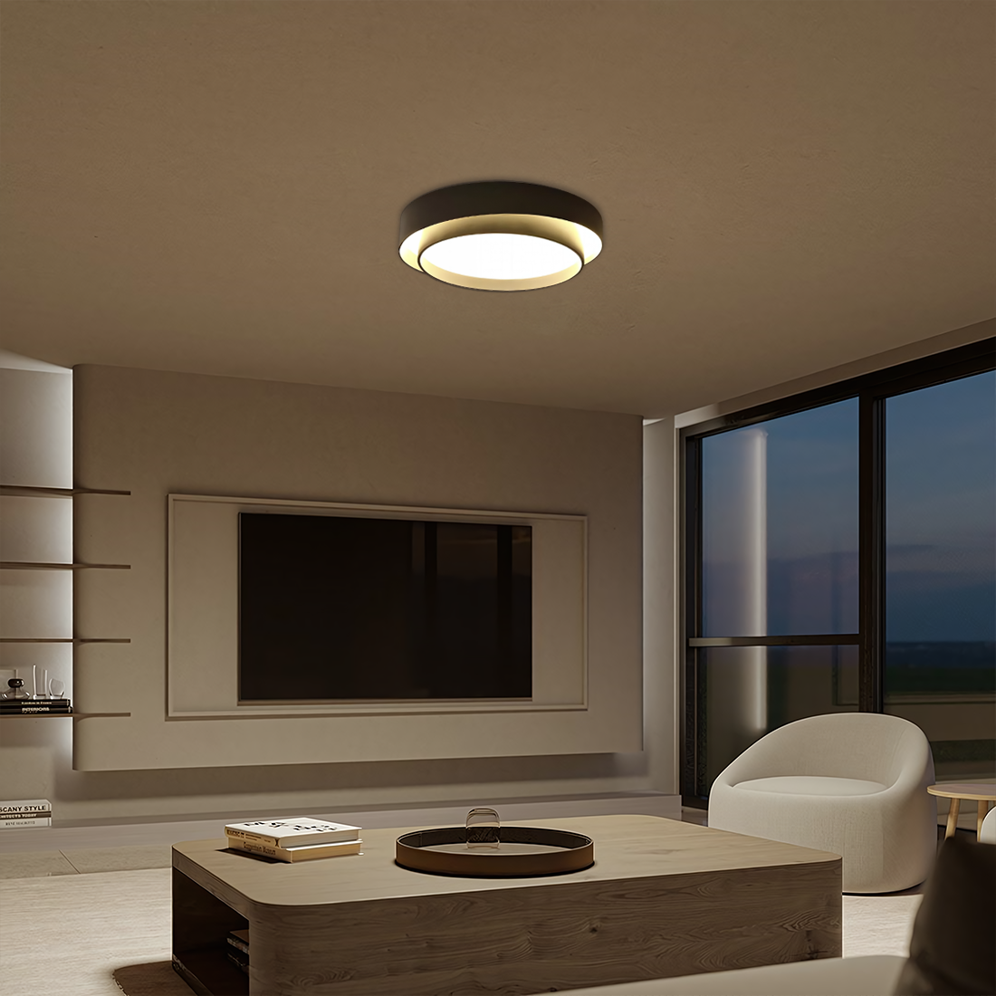 Plafonnier Luminaire Disque Moderne