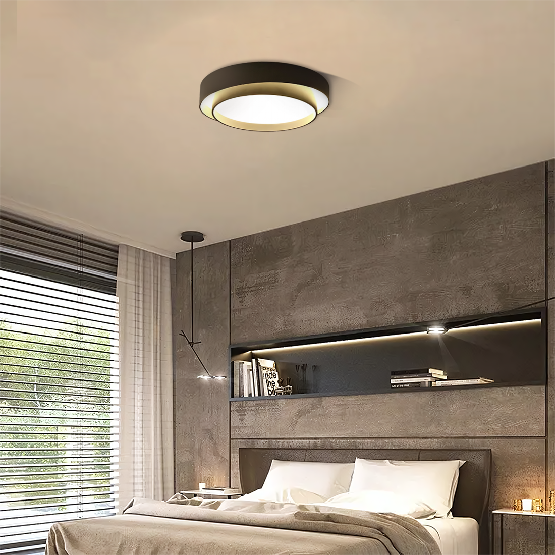 Plafonnier Luminaire Disque Moderne