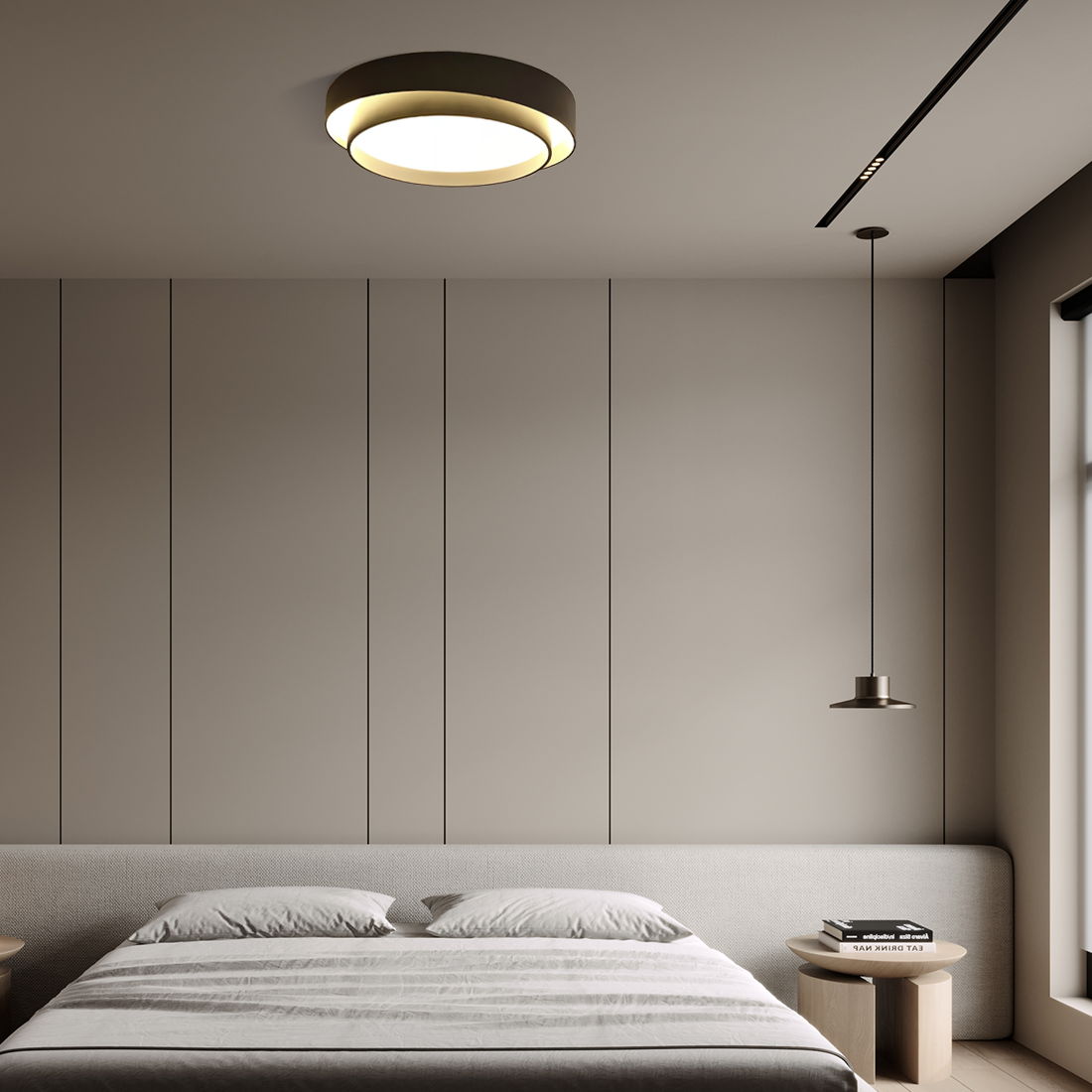 Plafonnier Luminaire Disque Moderne