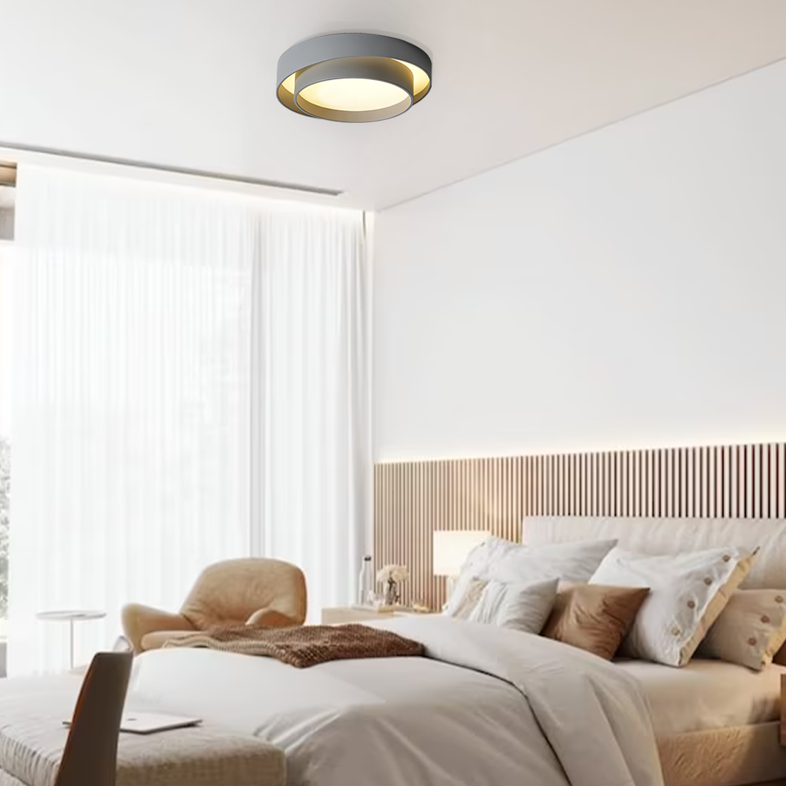 Plafonnier Luminaire Disque Moderne