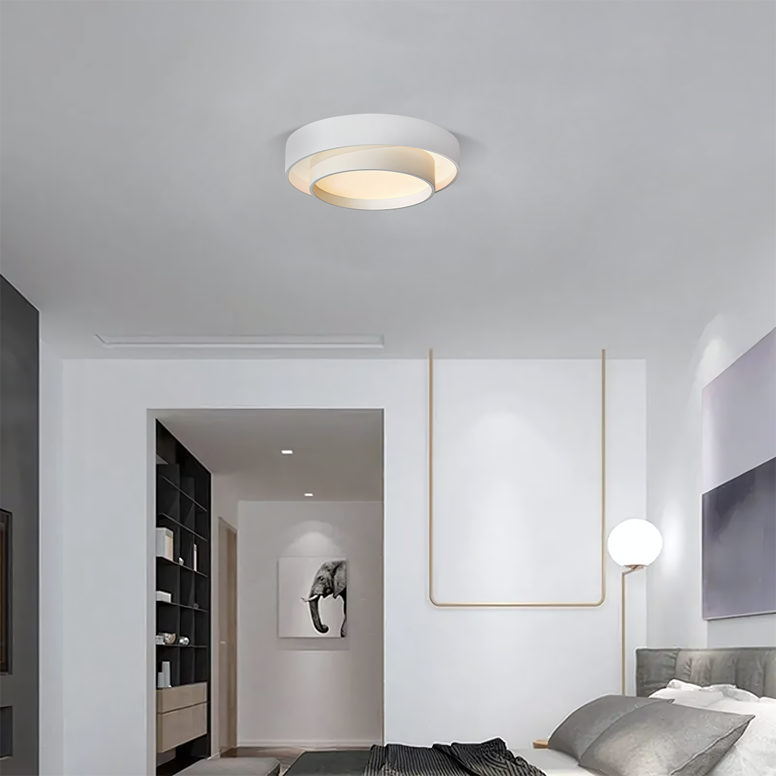 Plafonnier Luminaire Disque Moderne