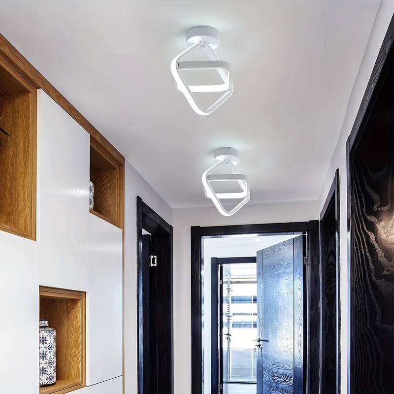 Plafonnier Luminaire LED Design Artistique Torsadé