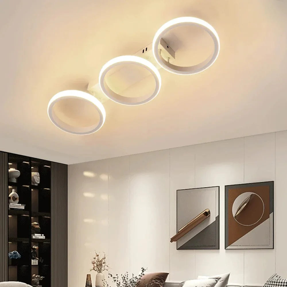 Plafonnier Luminaire LED Design Circulaire Élégant
