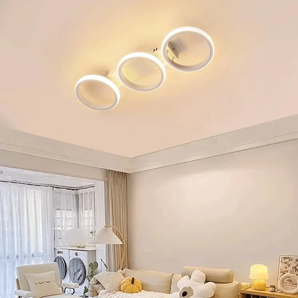 Plafonnier Luminaire LED Design Circulaire Élégant