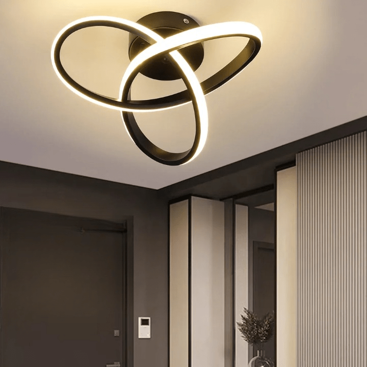 Plafonnier Luminaire LED Design Torsadé