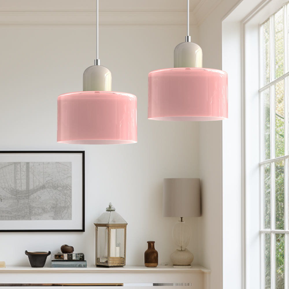 Suspension Luminaire en Verre Style Bauhaus Créatif