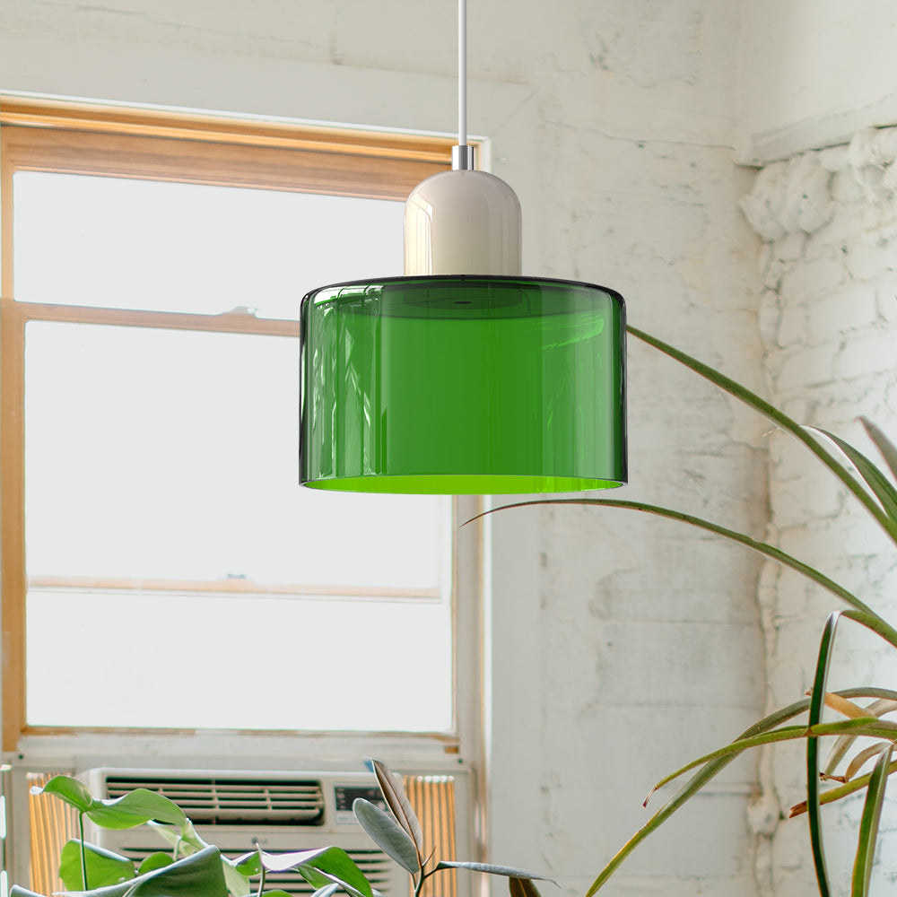 Suspension Luminaire en Verre Style Bauhaus Créatif