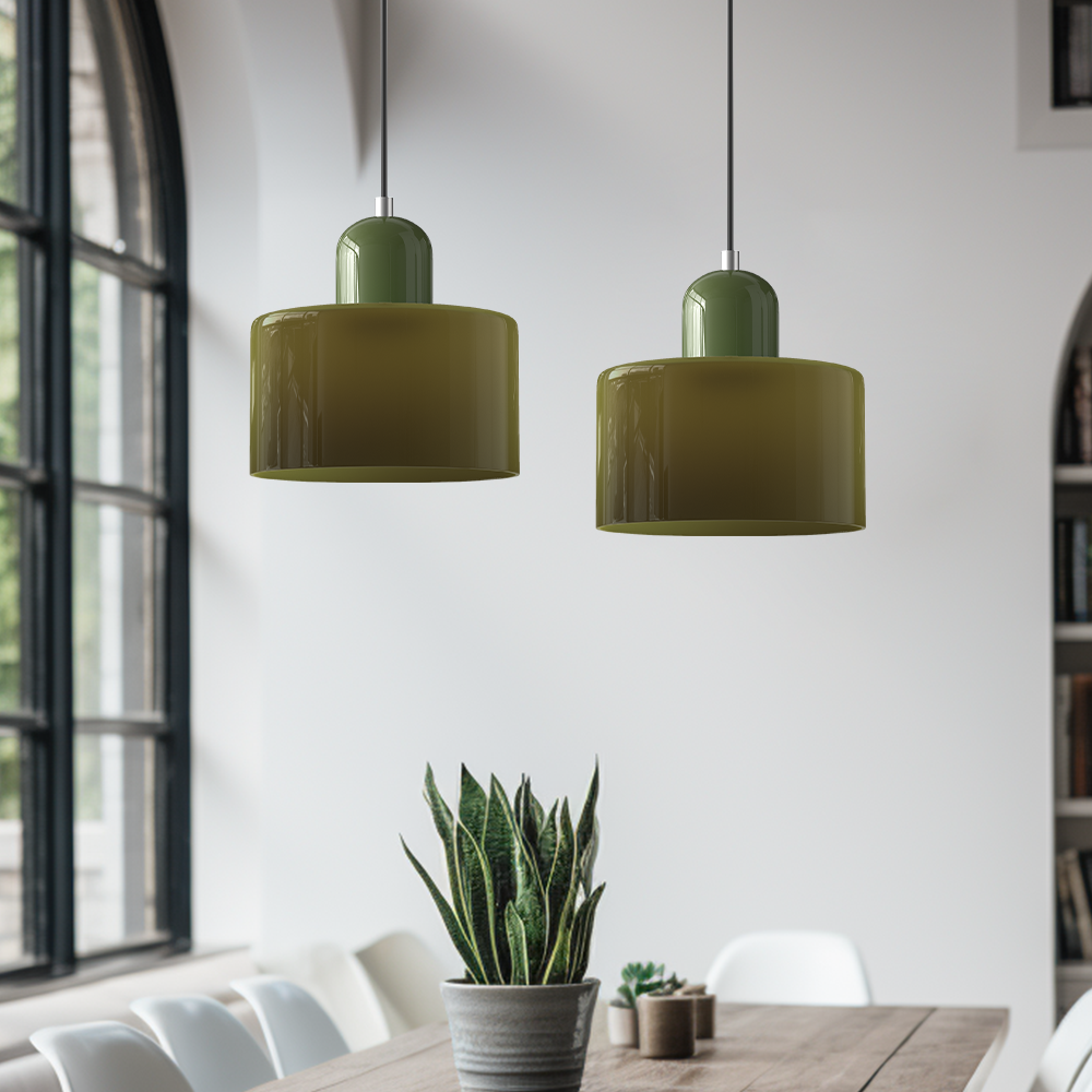 Suspension Luminaire en Verre Style Bauhaus Créatif